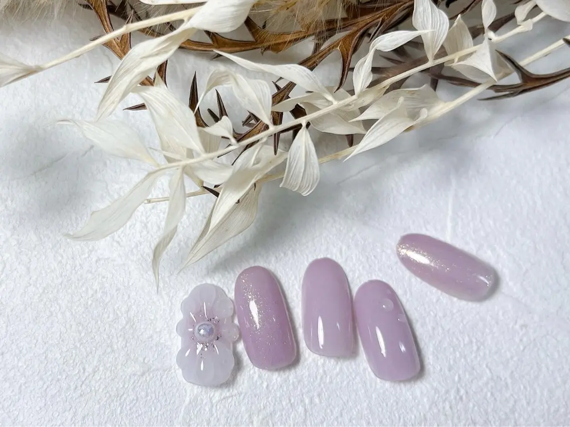 ネイル フラワーネイル フットネイル ジェルネイル パラジェル 夏ネイル ハンドネイル kiki nail &brow二子玉川のネイルデザイン