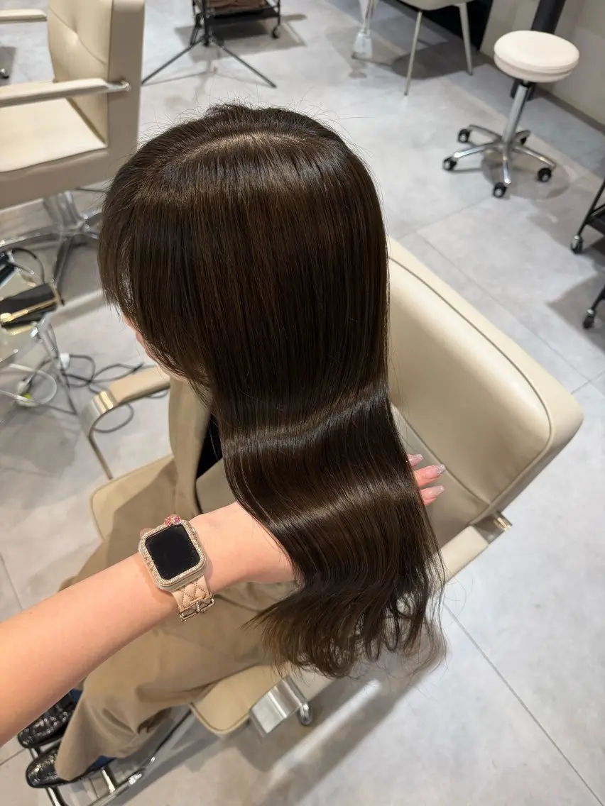 【ミニモ限定💎】艶カラー＋プレミアムトリートメントの写真