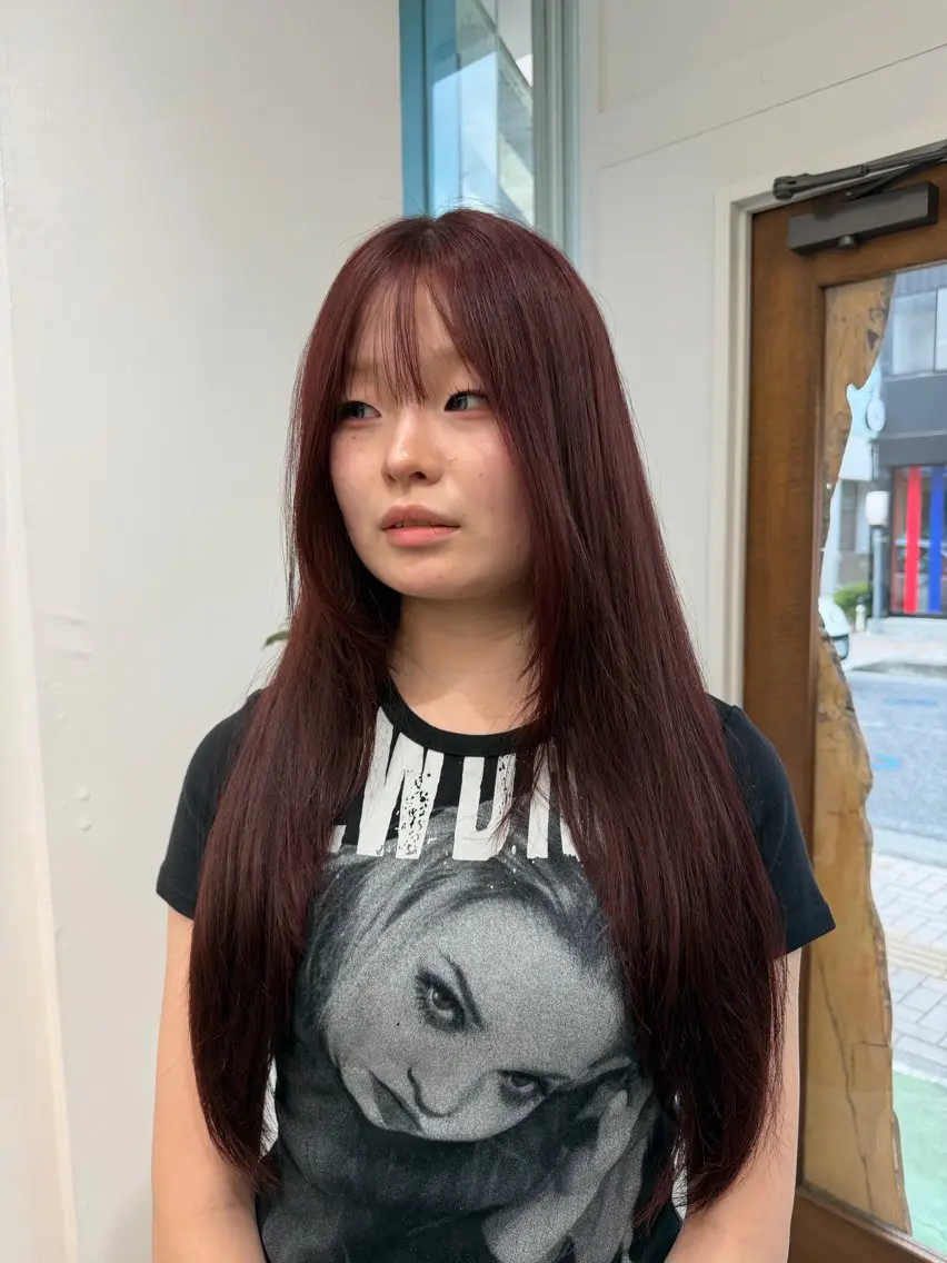 ロング カラー ブリーチ ダブルカラー ブリーチなしカラー ヘアカラー 𝐍𝐎𝐀 /ブリーチカラーのヘアスタイル