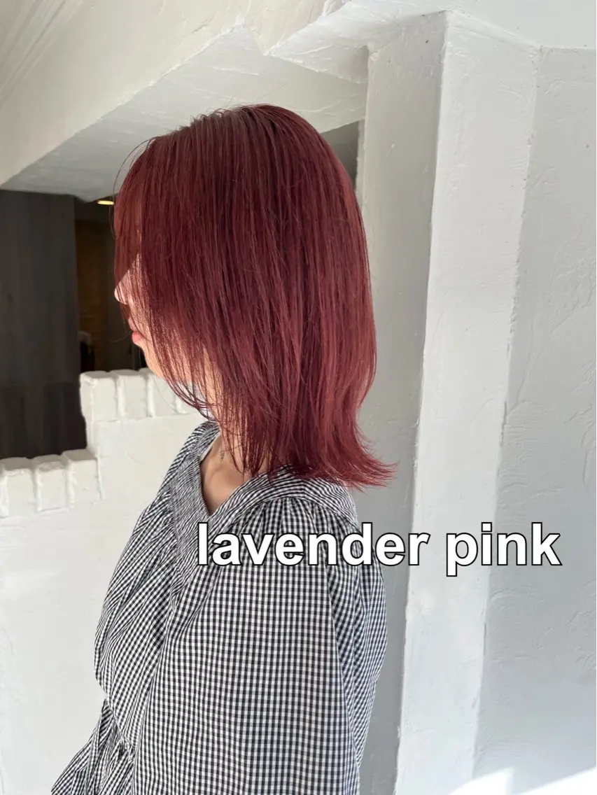 ミディアム カラー ヘアアレンジ ベージュカラー ブリーチ 透明感カラー ラベンダーカラー ラベンダーピンク 恵比寿｜眠れる ヘッドスパchacoのヘアスタイル