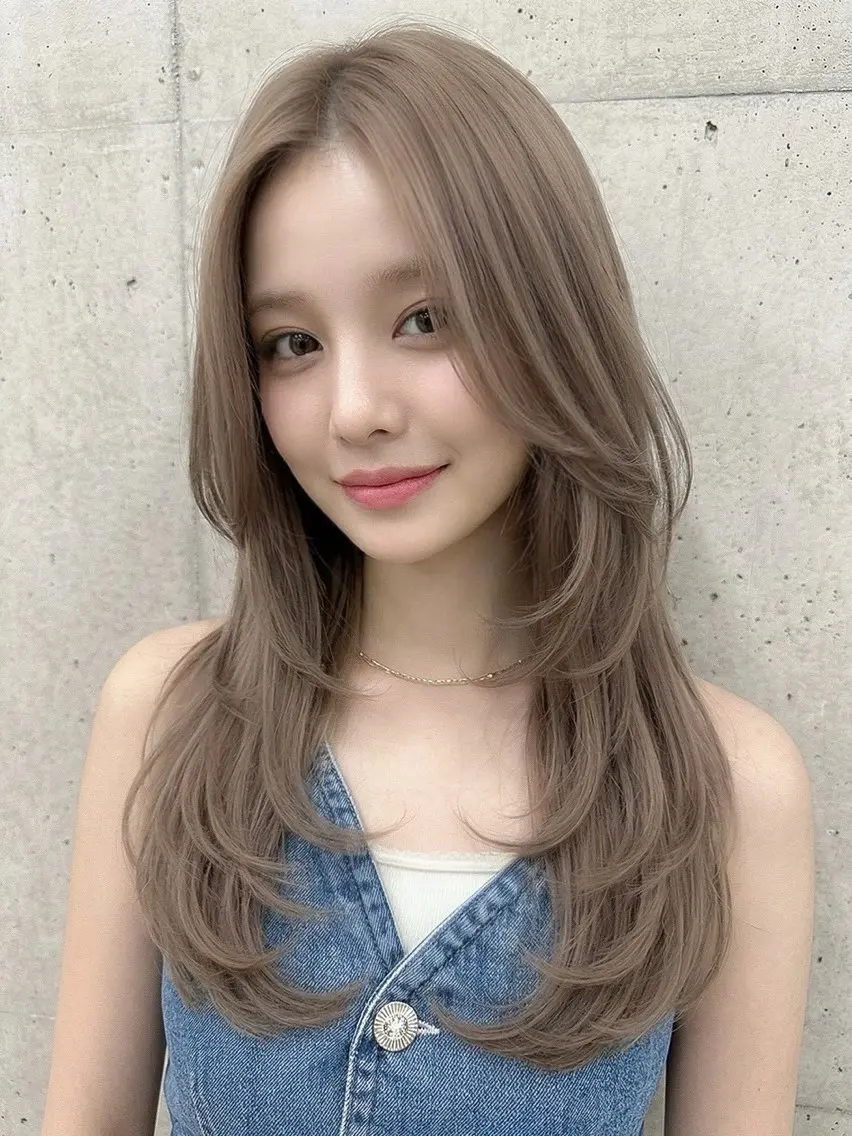 セミロング カラー カット ヘアカラー トリートメント 山下 空美のヘアスタイル