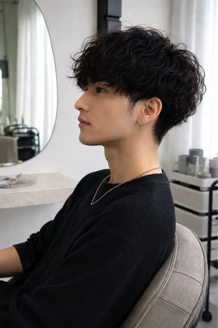 パーマ メンズ カット パーマ 城崎如哉/ /メンズスタイルのヘアスタイル