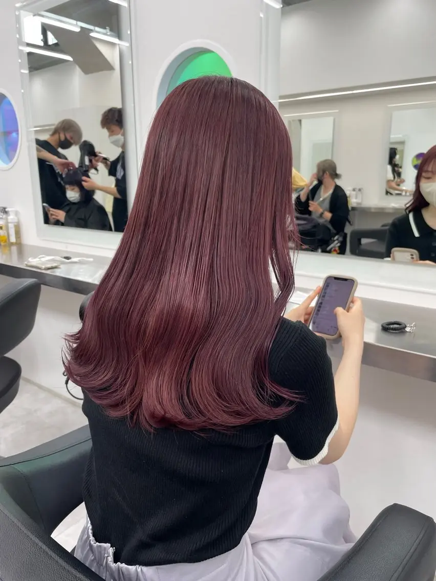 セミロング カラー ヘアカラー トリートメント ヘアセット Kawahara WATARUのヘアスタイル