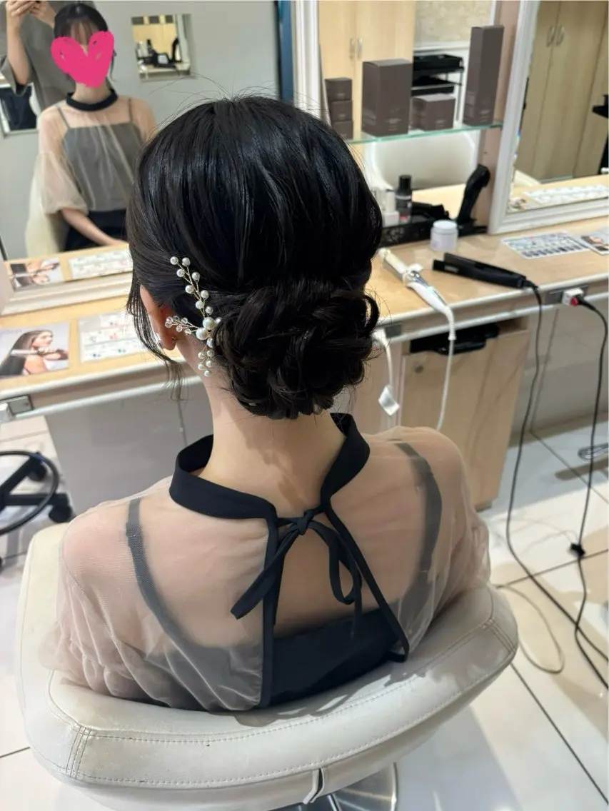 ロング ヘアアレンジ ヘアセット 宮永 璃沙のヘアスタイル
