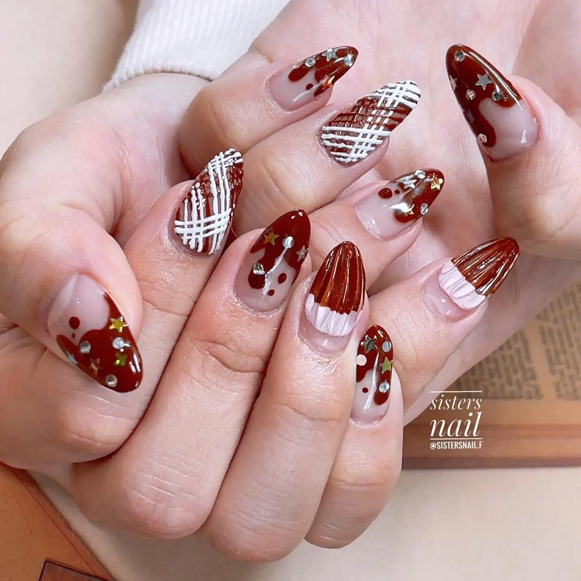 ネイル アートネイル ニュアンスネイル バレンタイン sisters nail.fのネイルデザイン