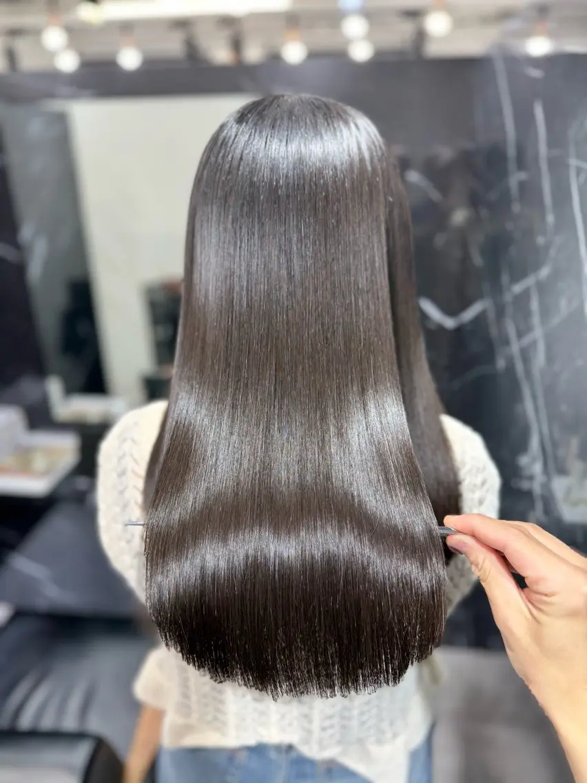 ロング カット トリートメント JIN|朝楽になる 乾かしただけで美髪のヘアスタイル