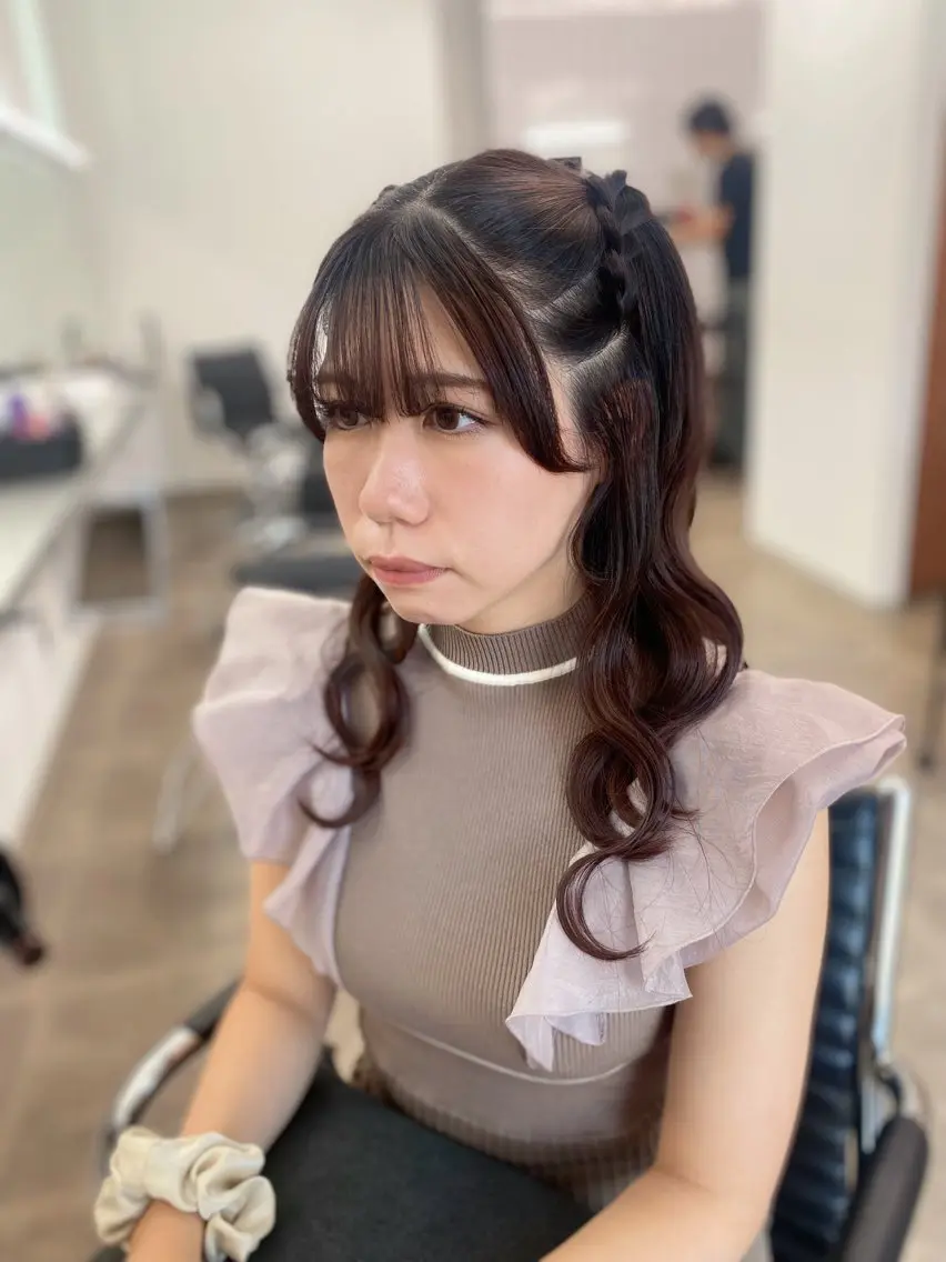 ロング ヘアアレンジ ヘアセット ENV船橋 櫻井ちののヘアスタイル