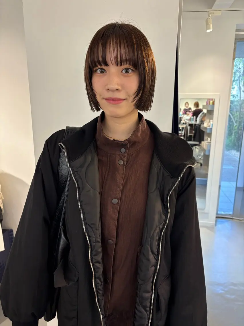 ショート カラー カット ヘアカラー ボブ/似合わせカット /ニュアンスカラーのヘアスタイル