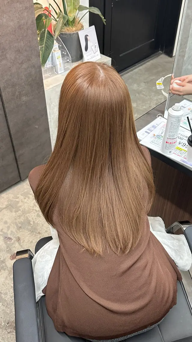 【🔥夏にオススメ透明感up🔥】ブリーチなしダブルカラー➕カット➕艶々トリートメントの写真