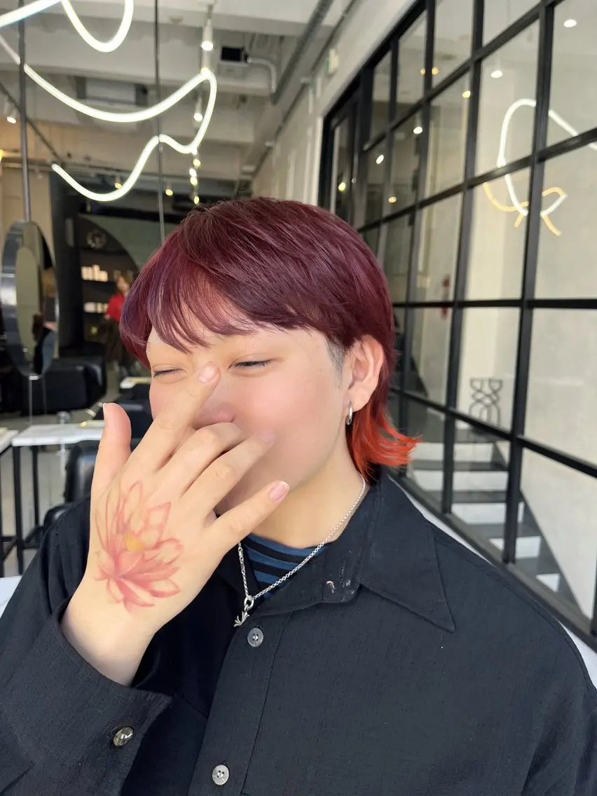 ショート カラー メンズ Maison Halu YUKIのヘアスタイル
