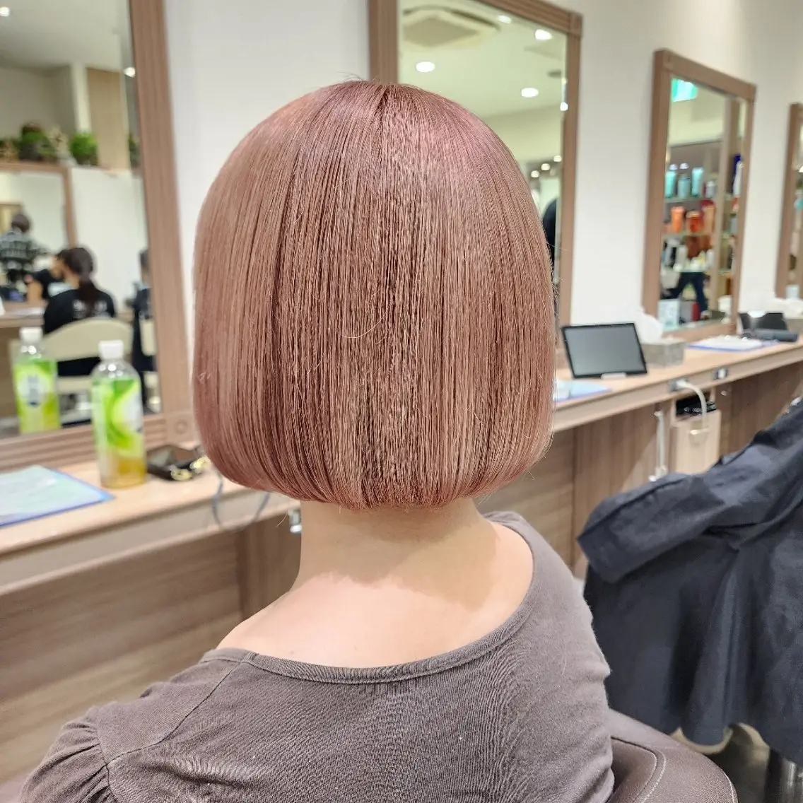 ショート カラー ブリーチ ケアブリーチ ピンクカラー ボブ 髪質改善 ヘアカラー カラー特化🔥中村 和貴<Ash津田沼>のヘアスタイル