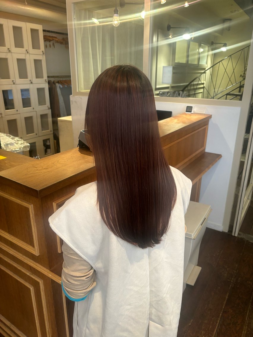 ロング くいた あやなのヘアスタイル