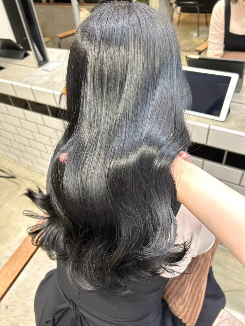ロング カラー カット ヘアカラー ✨️艶ハイトーン特化 ✨️佐藤望のヘアスタイル