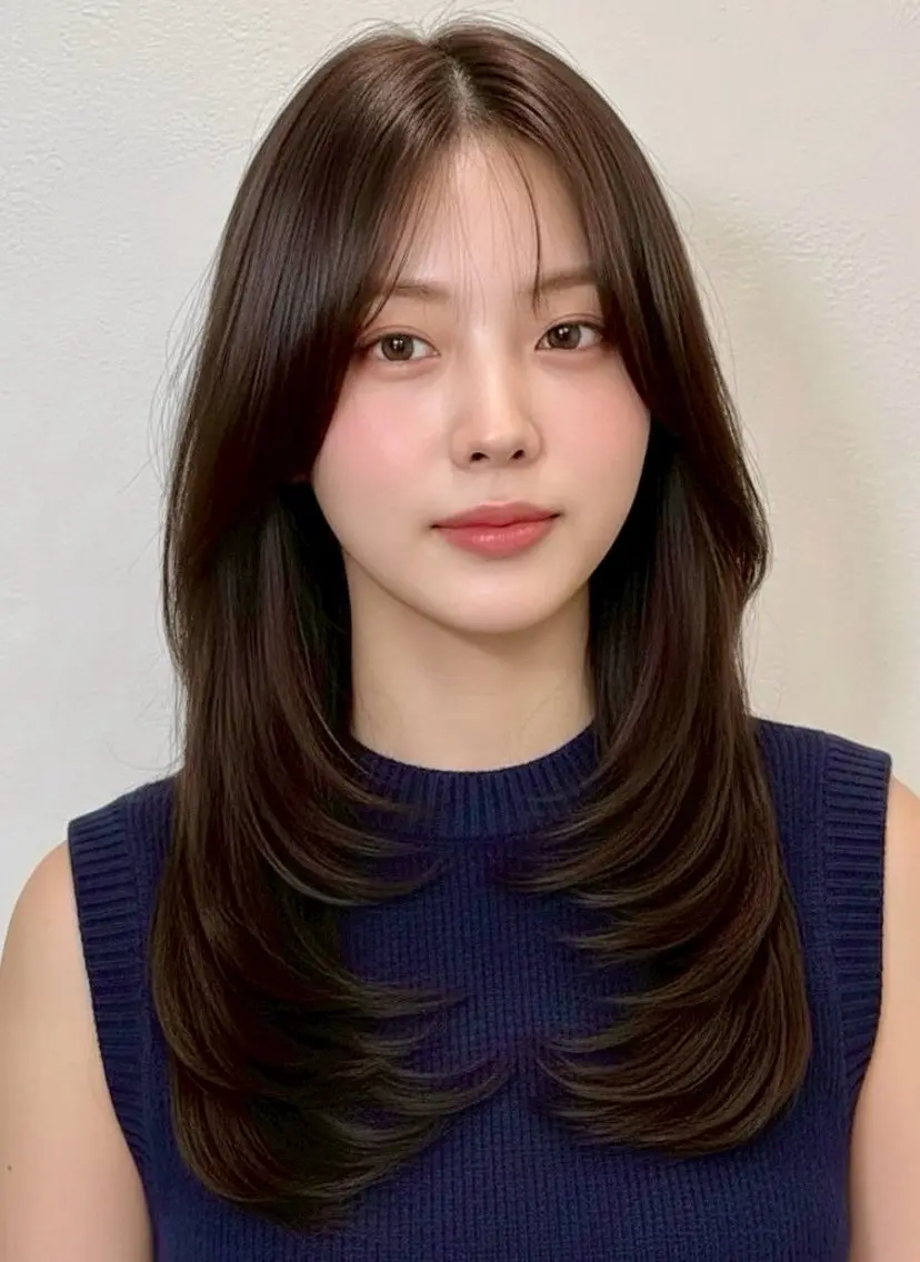 セミロング 髪質改善/レイヤー カット手塚奨のヘアスタイル