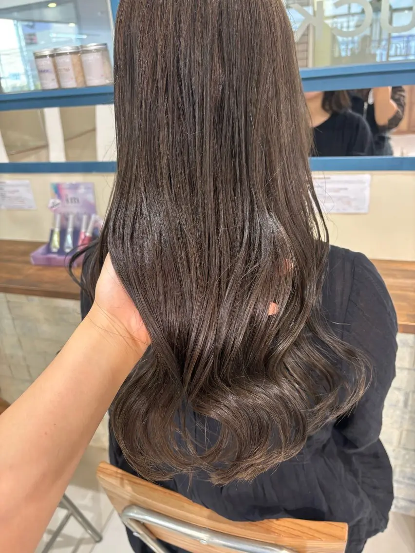 ロング カット ヘアカラー トリートメント 広がり、まとまらない お悩み改善/ 中田のヘアスタイル