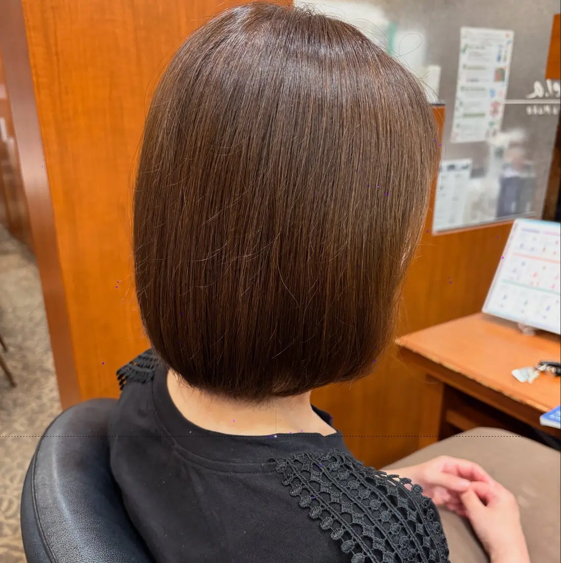 ミディアム カット キクチ マナのヘアスタイル