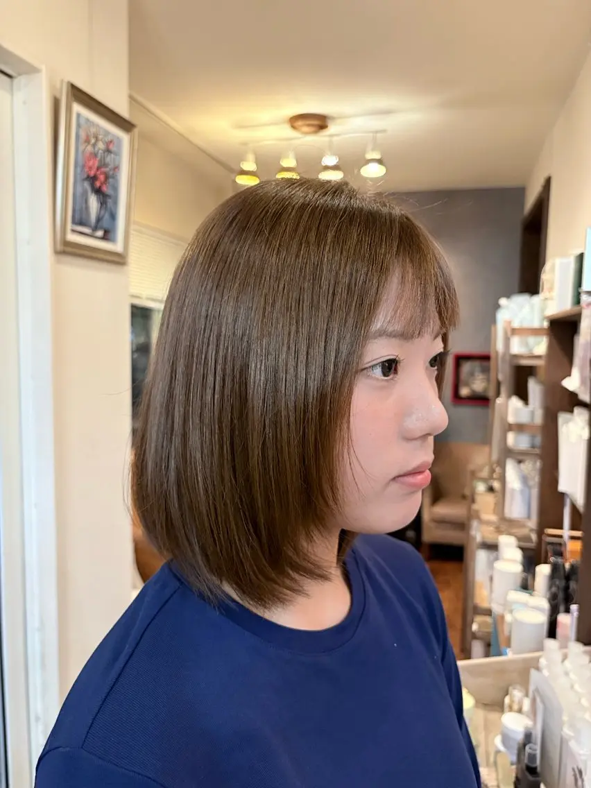 ミディアム ヘアカラー 宮澤 由依のヘアスタイル