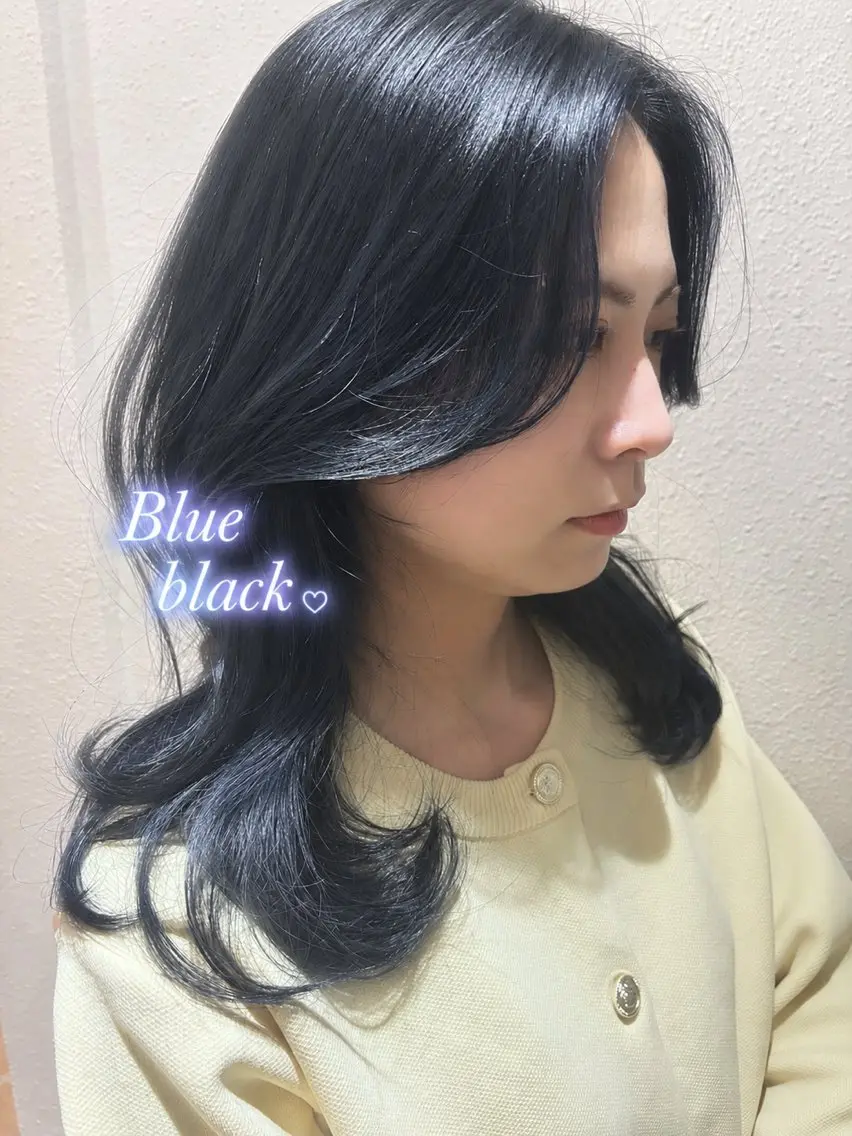 セミロング カット ヘアカラー トリートメント 和歌山韓国ヘア🌙 MOEのヘアスタイル