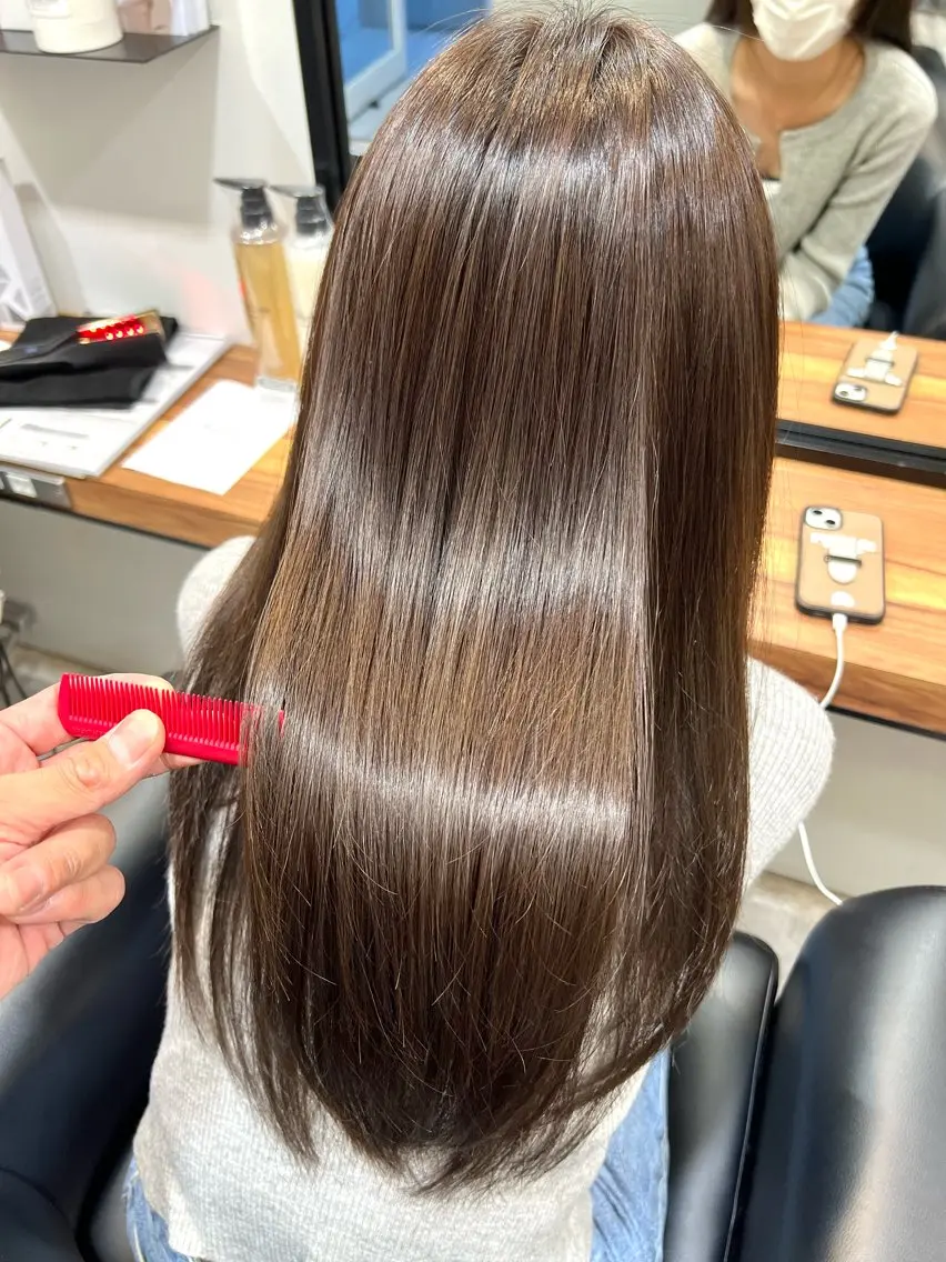 ロング カラー 髪質改善/縮毛矯正 鈴木裕介のヘアスタイル