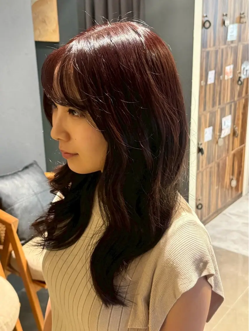 セミロング カラー 💎美髪🫧Emma 🎀カラーモデル募集のヘアスタイル