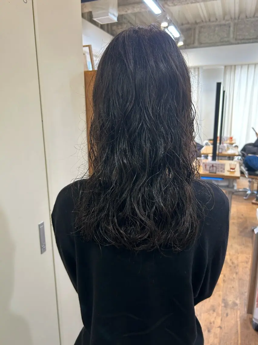 セミロング パーマ セミロングパーマ 、 、のヘアスタイル