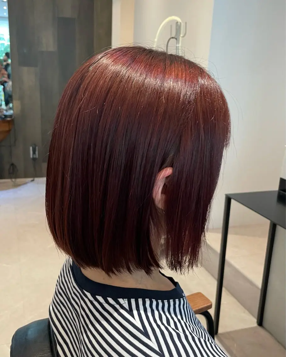 ショート カラー オリーブカラー🫒/ ハッシュカット/みゆのヘアスタイル