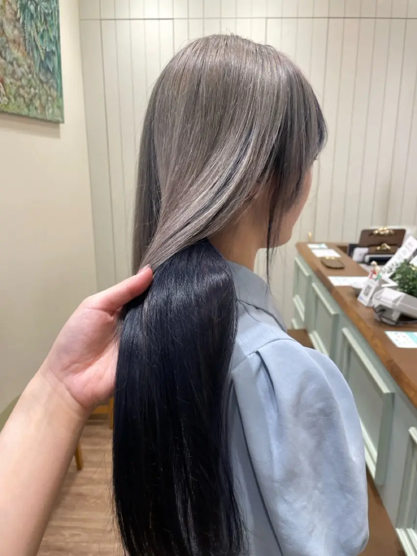 ロング ヘアカラー レイヤー／大宮／韓国 🤍AYA🤍のヘアスタイル