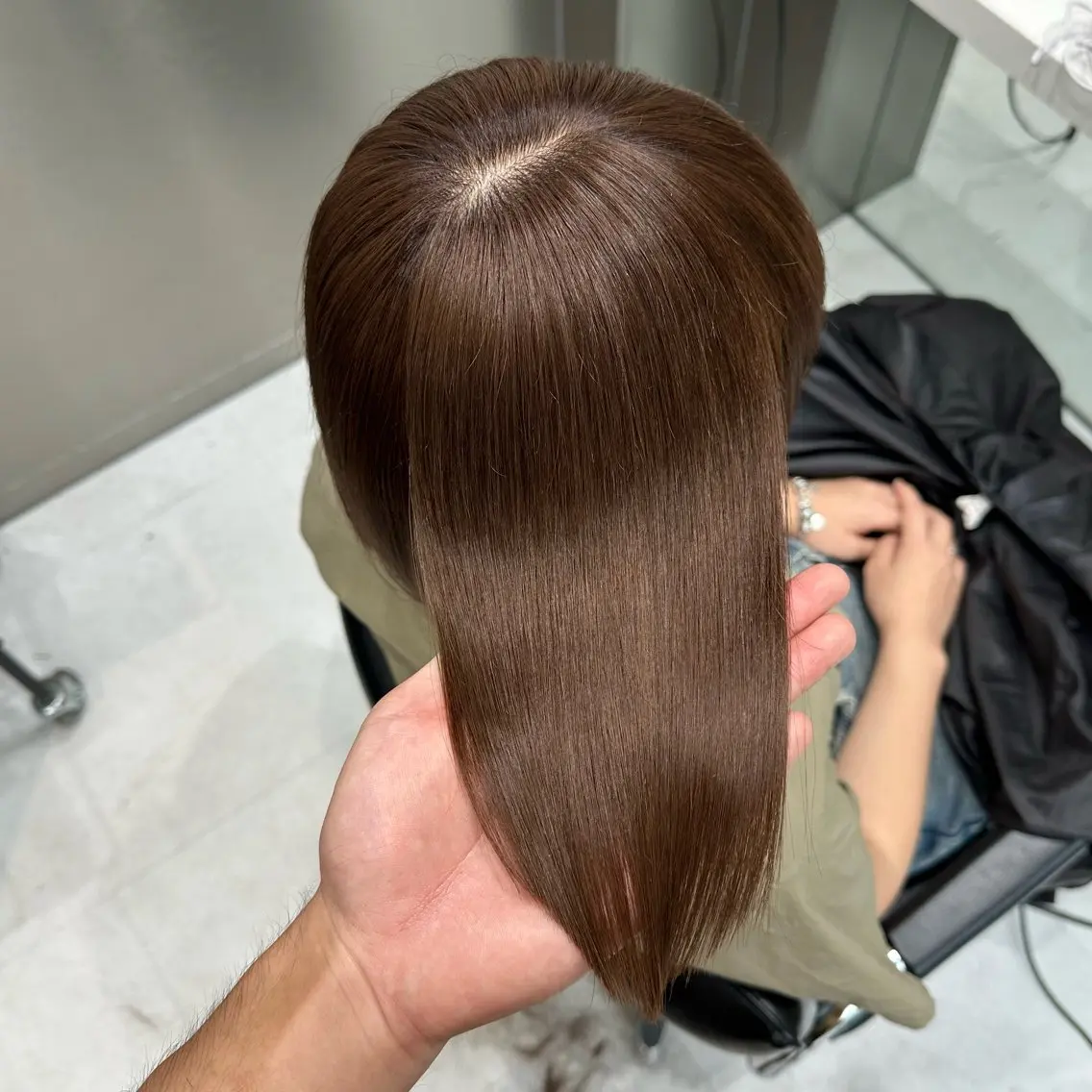 セミロング カラー カット ヘアカラー トリートメント 💫艶ハイトーン×髪 質改善💫リュウトのヘアスタイル