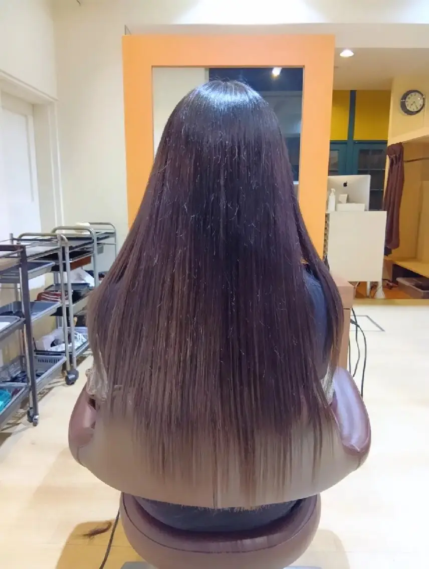 ロング 顔周りカット 髪質改善 レイヤーカット トリートメント カット トリートメント 小林暢🌟Orque 髪質改善サロン🌙のヘアスタイル