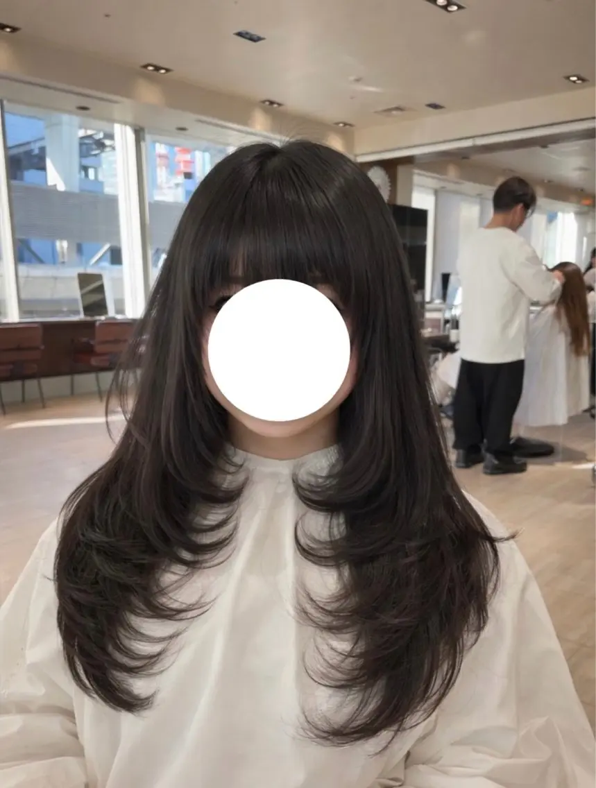 ロング レイヤーカット umi/レイヤー カット/アレンジのヘアスタイル
