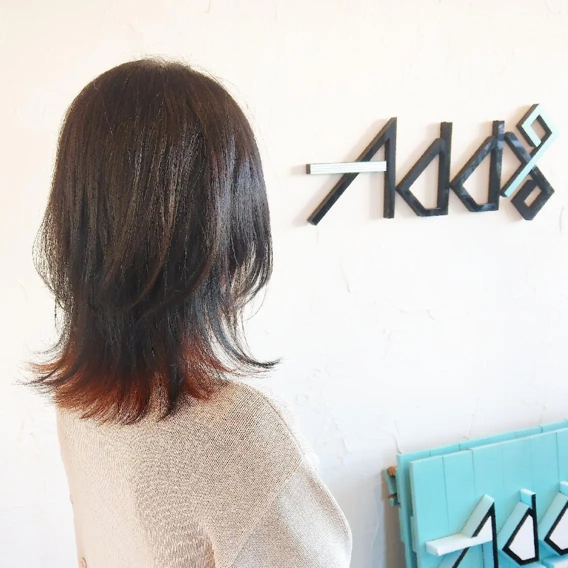 ミディアム カラー パーマ ヘアアレンジ ミストバング ブリーチ インナーカラー ブリーチなしカラー 韓国風ヘア ヘアカラー トリートメント Add9 柳田健登のヘアスタイル