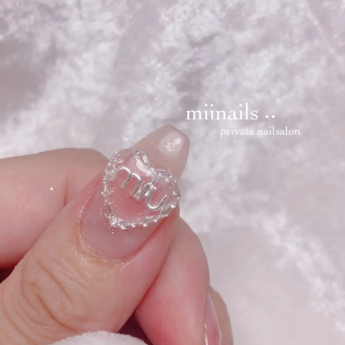 ネイル フレンチネイル 韓国ネイル ワンホンネイル ハンドネイル nailsalon miinailsのネイルデザイン