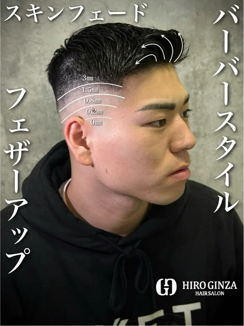 カットフェードの写真