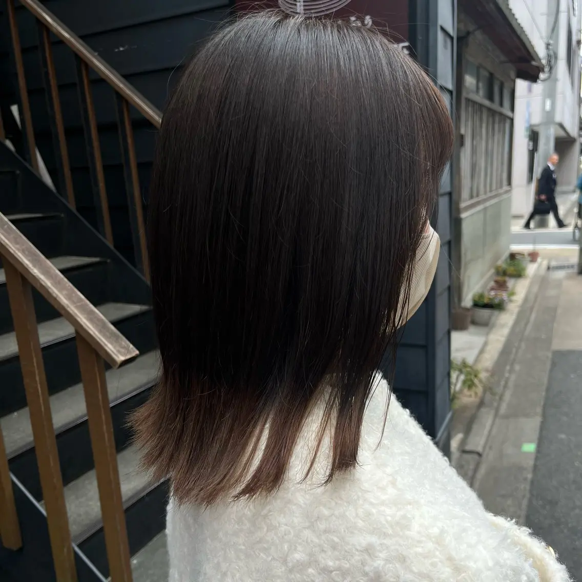 ミディアム カラー ヘアカラー 石間 優愛のヘアスタイル