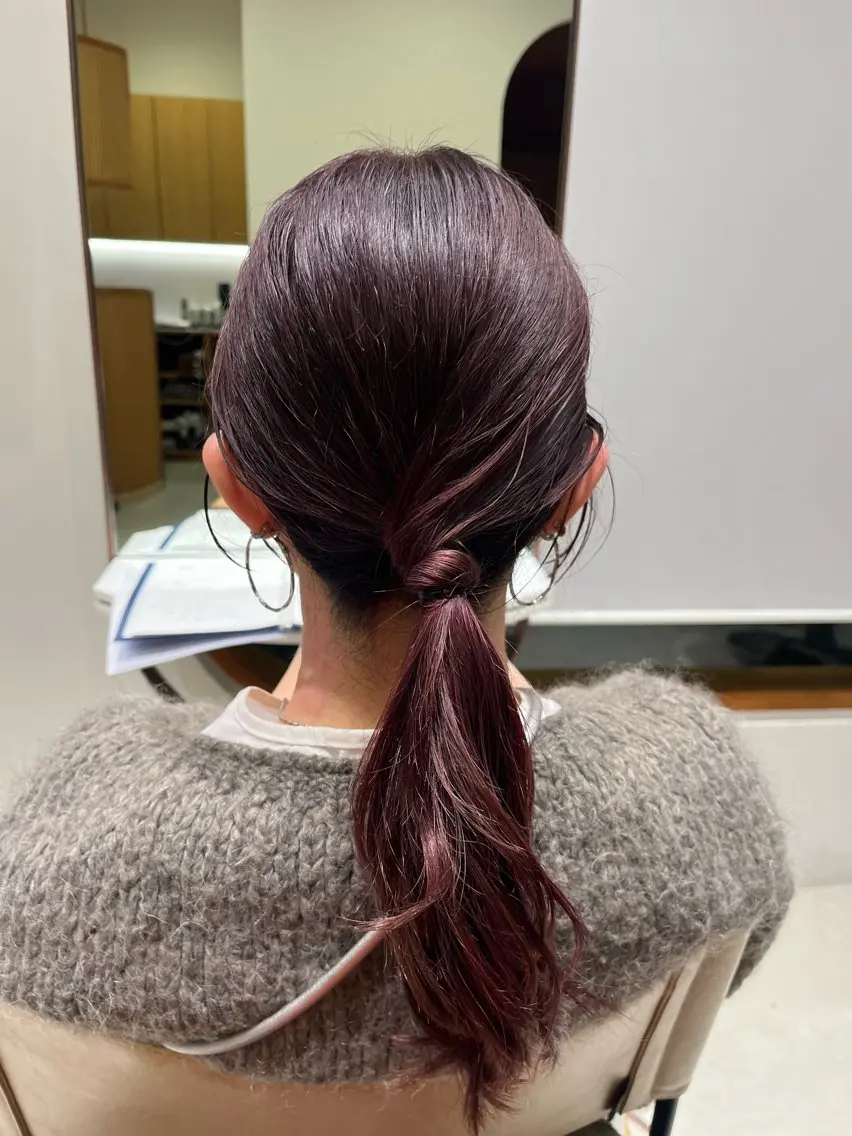 セミロング ヘアアレンジ ramphy 柴原 夢奈のヘアスタイル