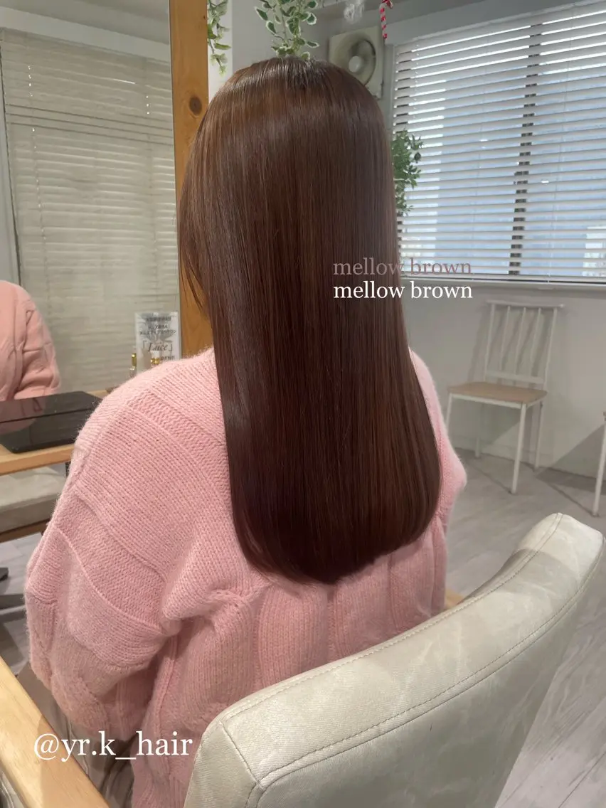 ロング カラー ベージュカラー ブリーチ ブラウンカラー ブラウンベージュ 赤味消し.髪質改善 🌿𝘠𝘜𝘙𝘐のヘアスタイル