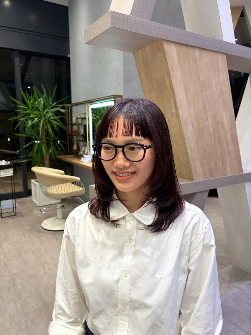 ミディアム カラー 高橋 南波のヘアスタイル