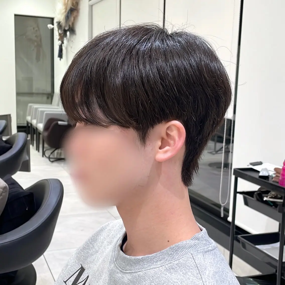 ショート パーマ メンズ キッズ ダウンパーマ メンズパーマ カット ヘアセット パク・ボミン小野リエ 韓国ハーフ🦊のその他イメージ