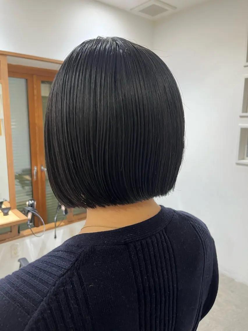 ショート ボブ カット 無料カットモデル‪✨ ✂️Nanami🌷のヘアスタイル