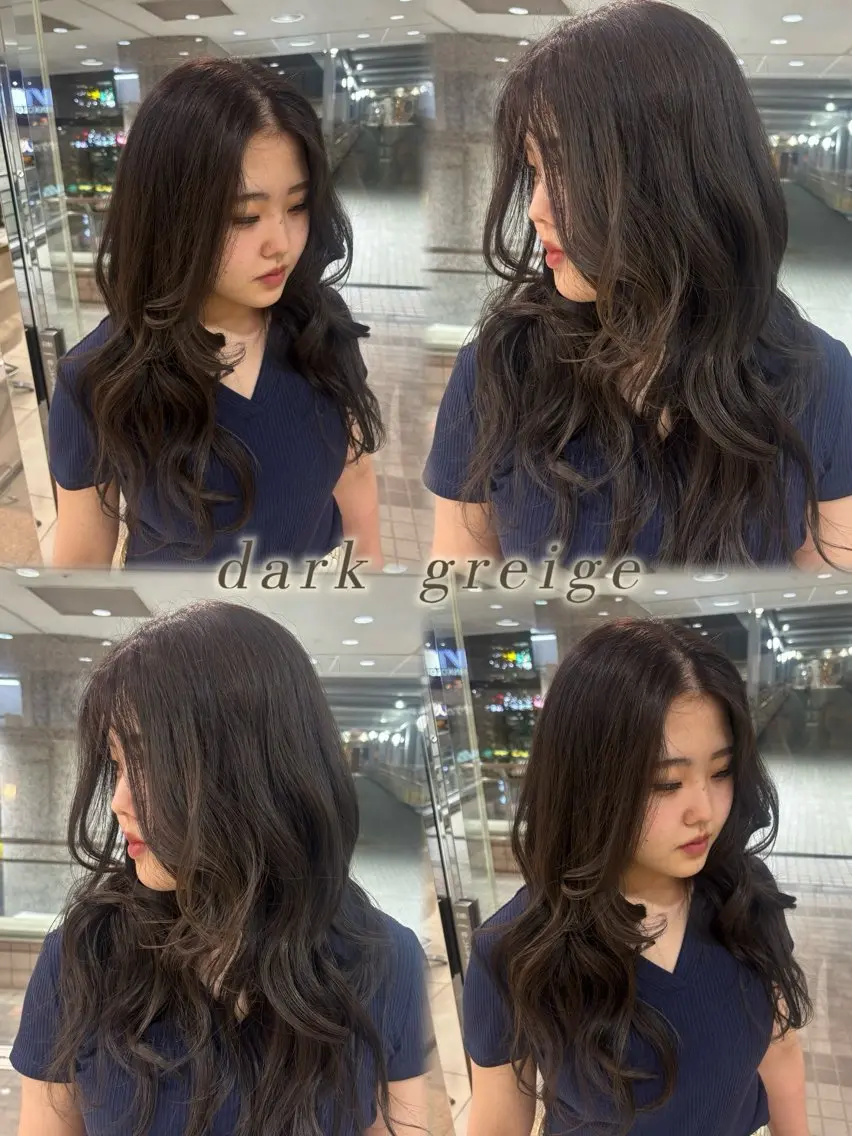 ロング カラー 透明感カラー ヘアカラー トリートメント ヘッドスパ 透明感カラー上大岡/ yuzu🌺☪️のヘアスタイル