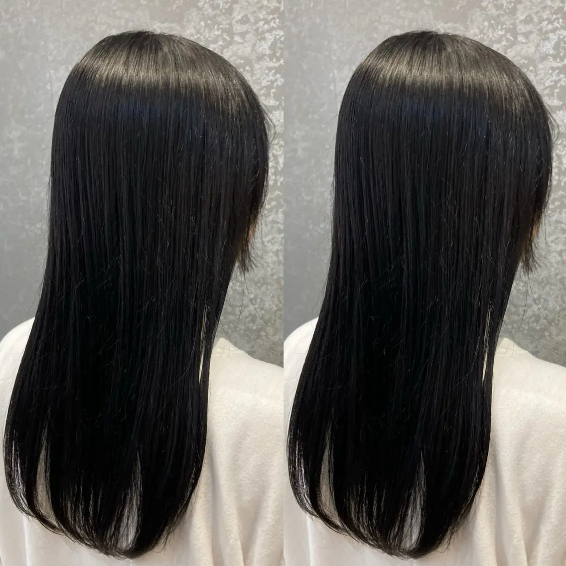 セミロング カラー み うのヘアスタイル