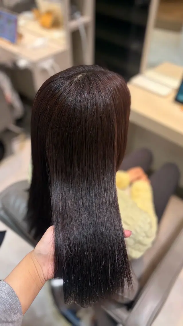 ミディアム 艶カラー/上品カラー 渋谷/macoのヘアスタイル
