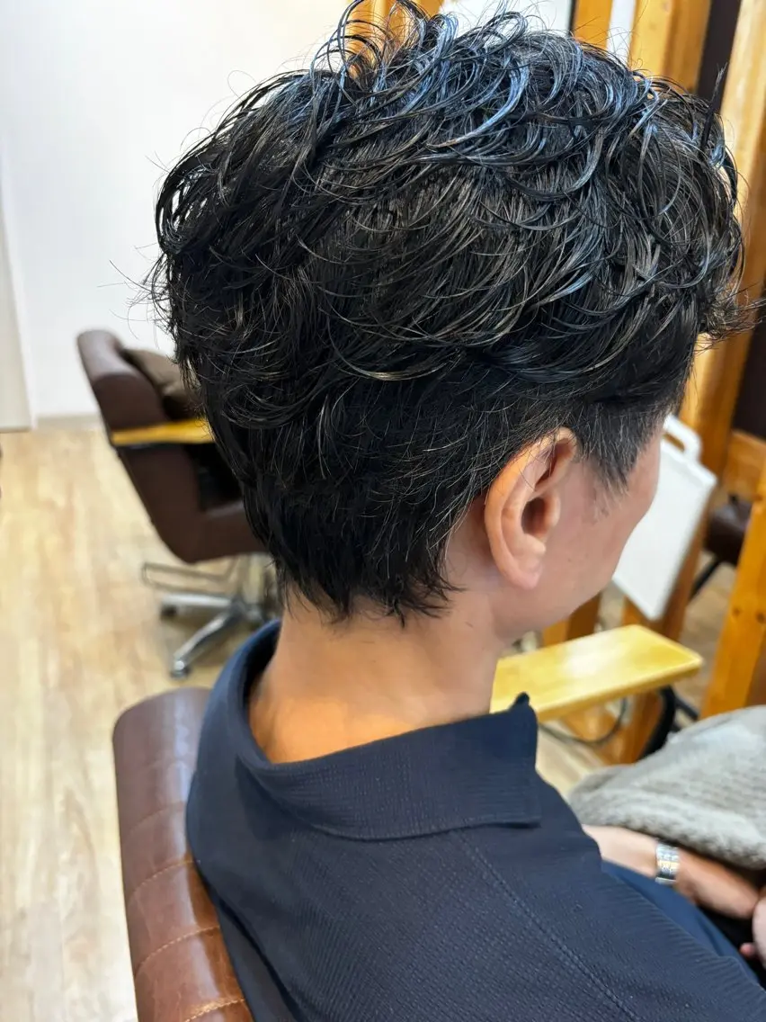ショート パーマ 平野 竜大のヘアスタイル