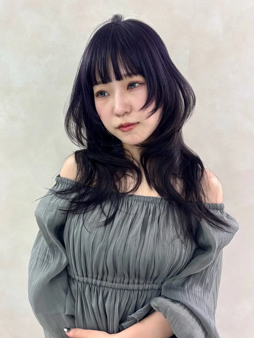 ロング ヘアカラー トリートメント モテレイヤー💖 ブリーチ/akariのヘアスタイル