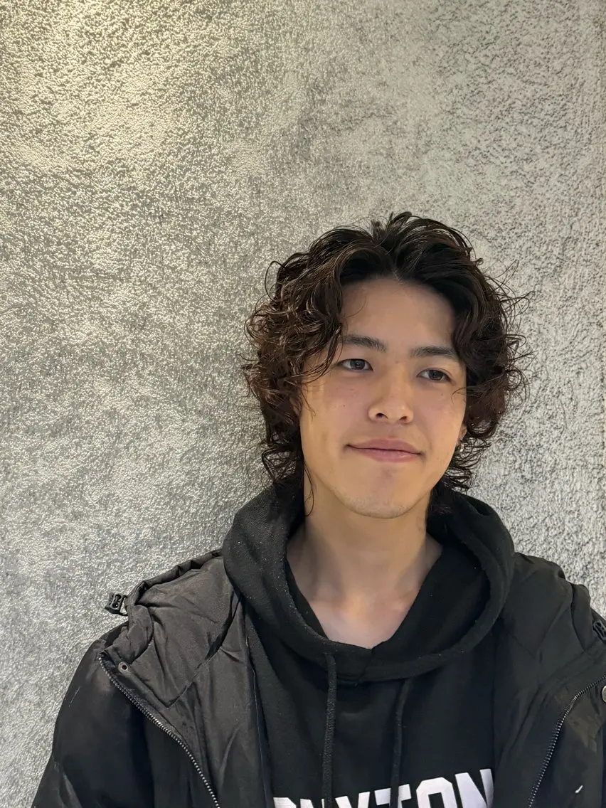 パーマ メンズ メンズパーマ 椎葉 祐也のヘアスタイル