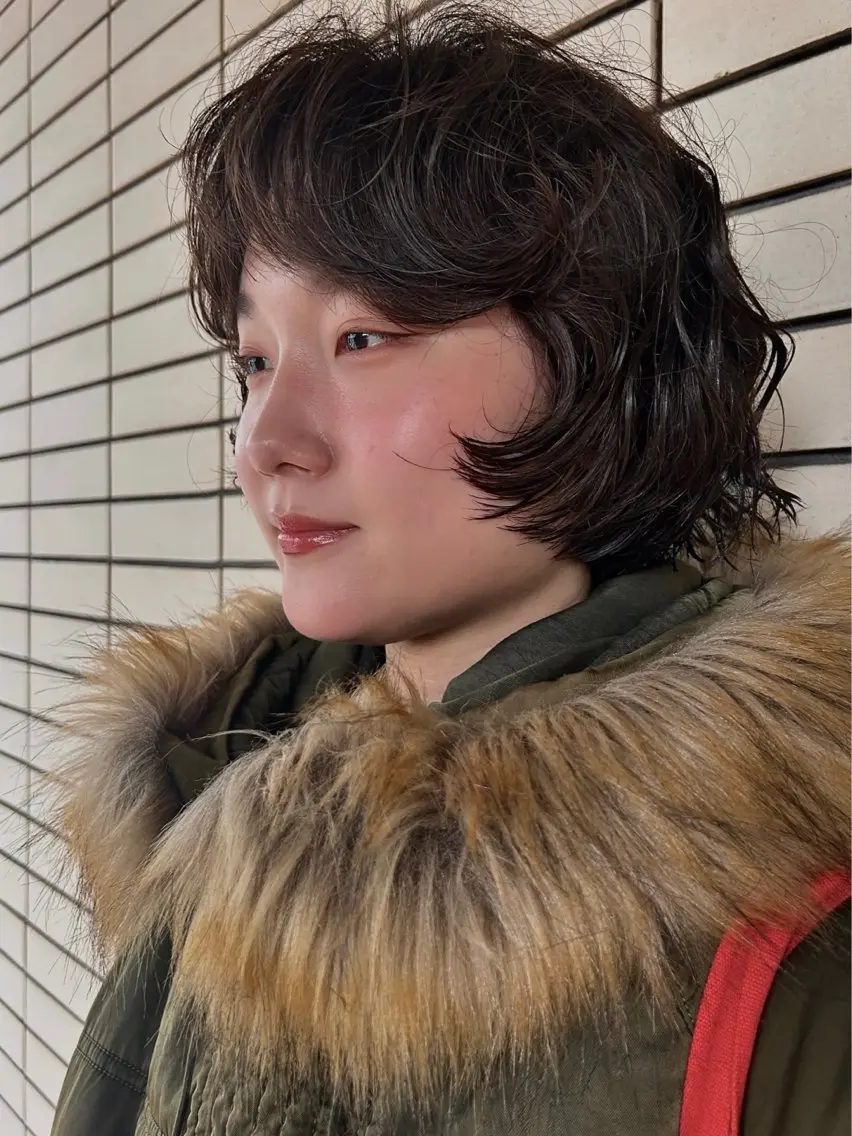 ショート パーマ デザインパーマ/ カット/nanaのヘアスタイル