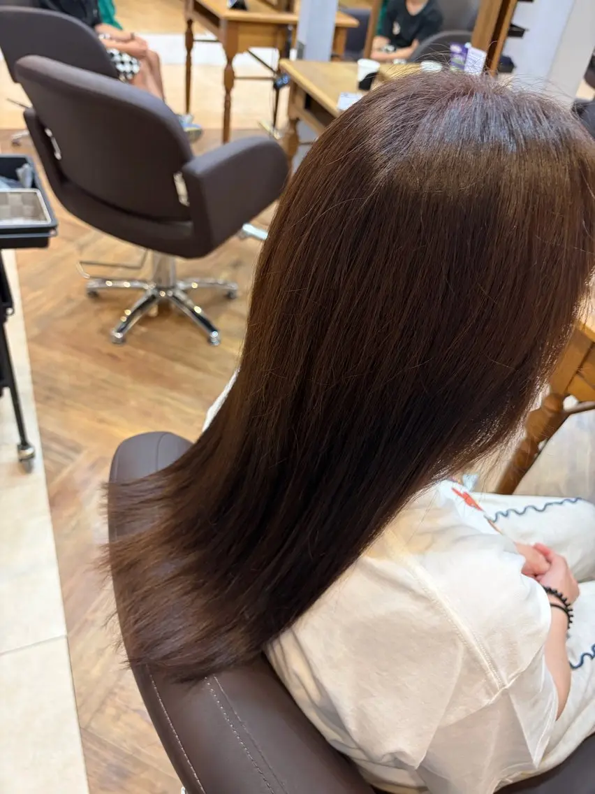 ロング カラー おとは 透明感ツヤカラー🧸のヘアスタイル