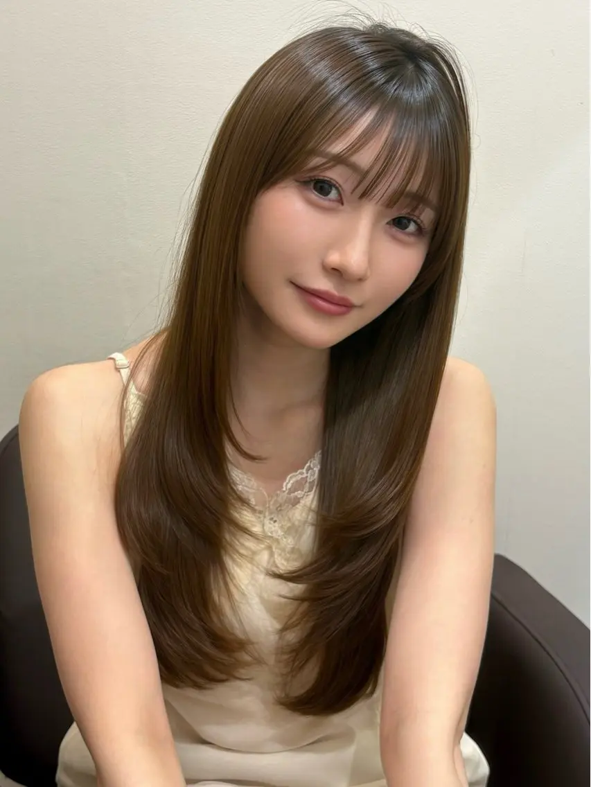 ロング カット ヘアカラー HIKARU店長/ ✨️髪質改善のヘアスタイル