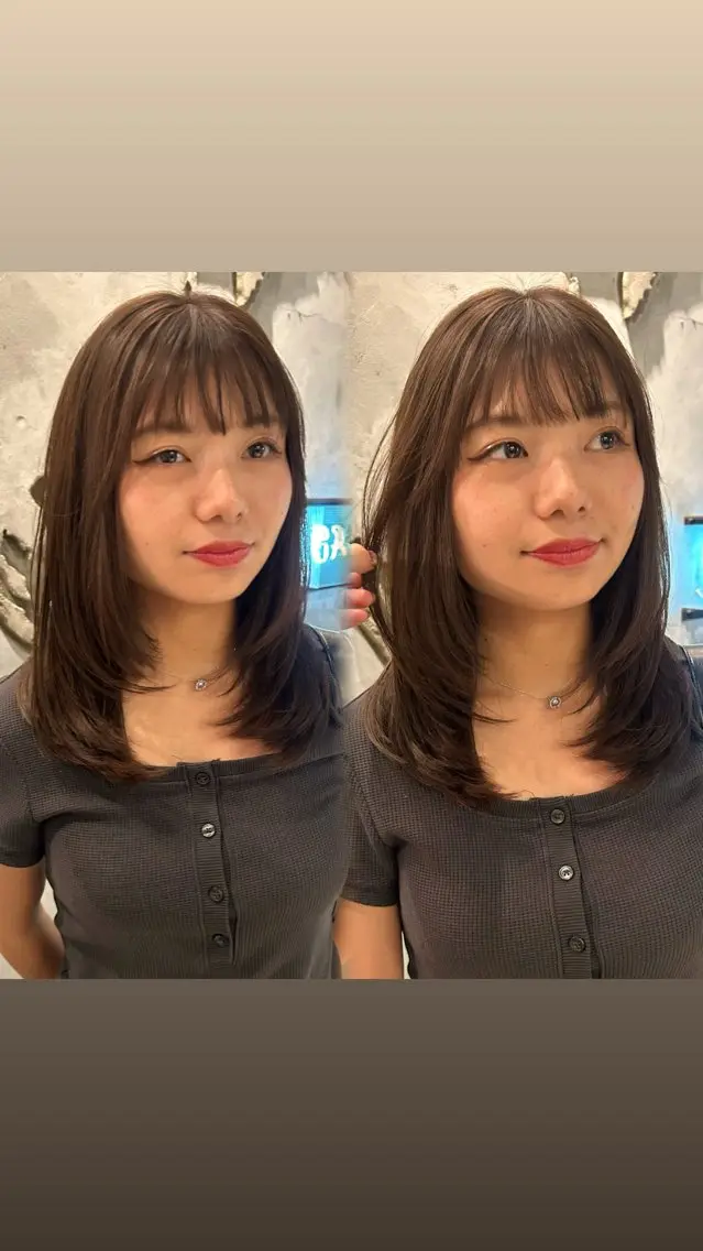 【☘️6月限定ミニモ学割💍】メンテナスカット✂️＋うる艶カラー🌻🤍＋トリートメント🌿✨の写真