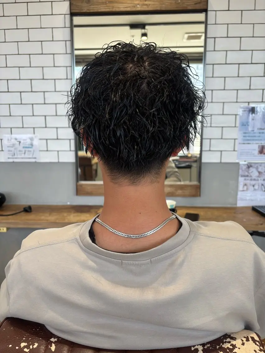 ショート カット パーマ トリートメント 菊地 優斗のヘアスタイル